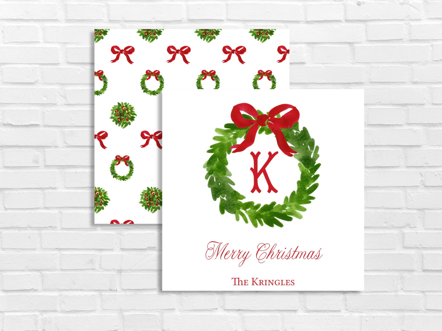 Christmas Monogram Tag