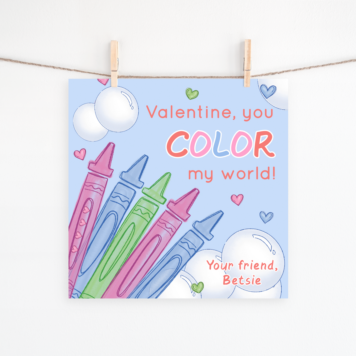 Printable Bath Crayon