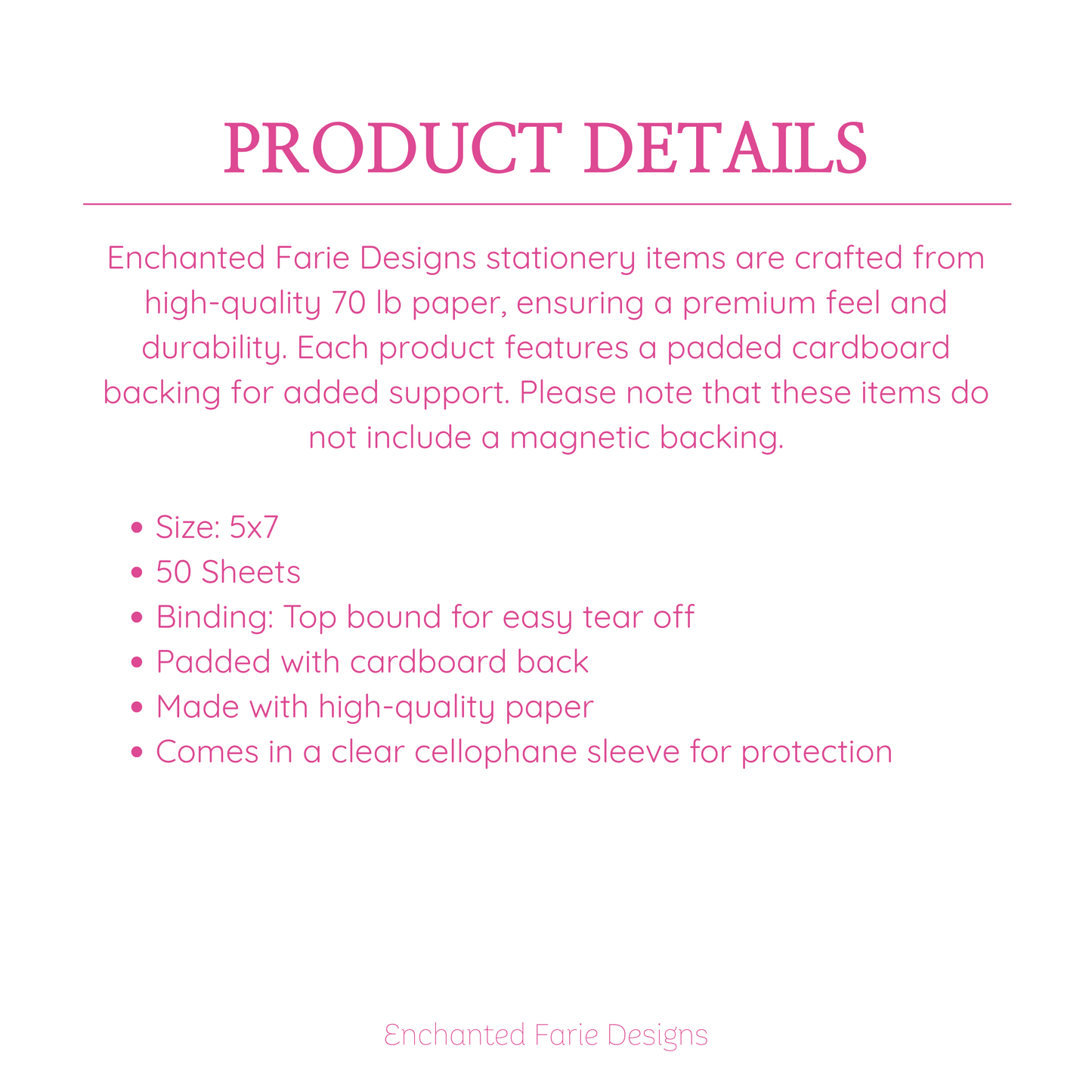 Custom Teacher Notepad 5x7 | Chevron