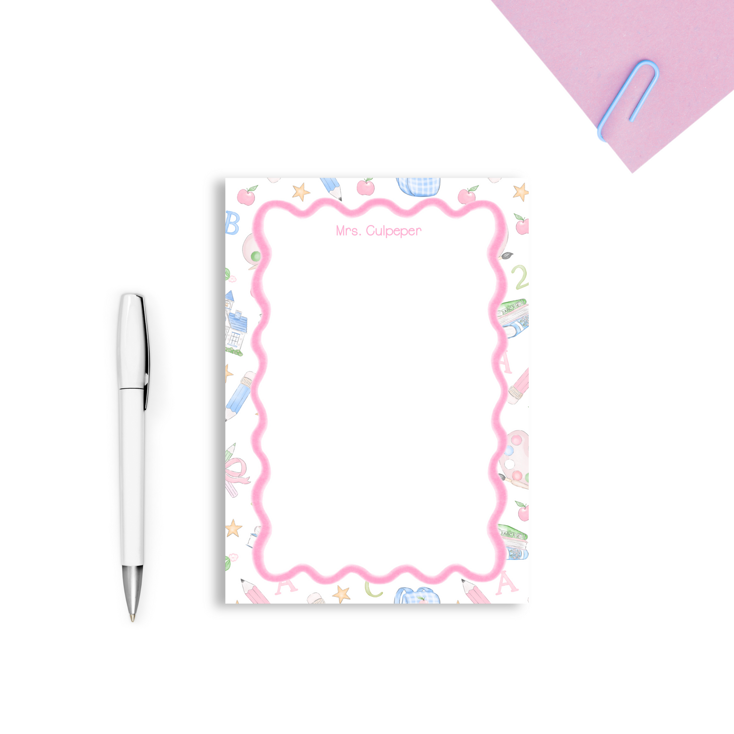 Personalized Teacher Stationery | Custom Notepad