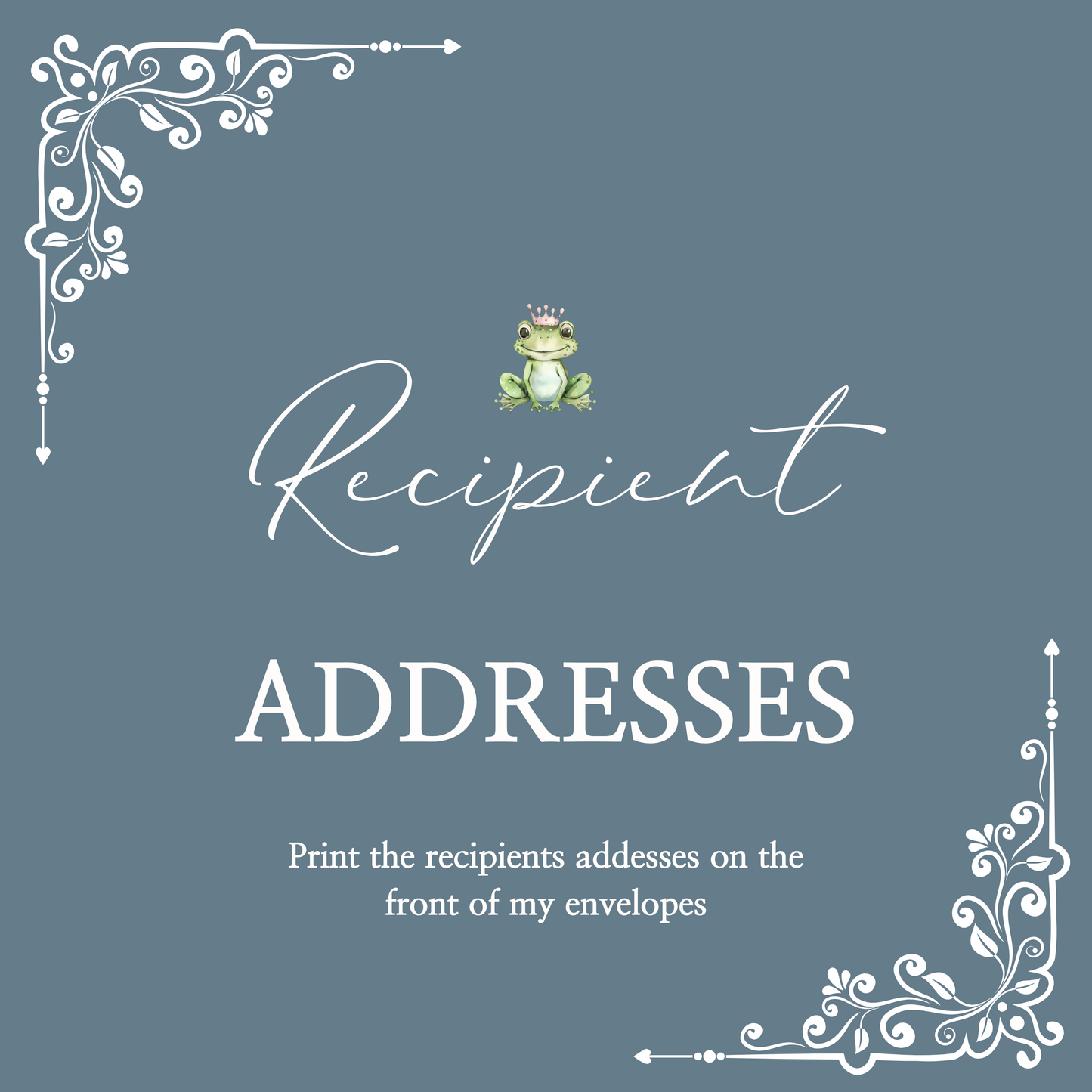 Individual Recipient Address Printing Add-On