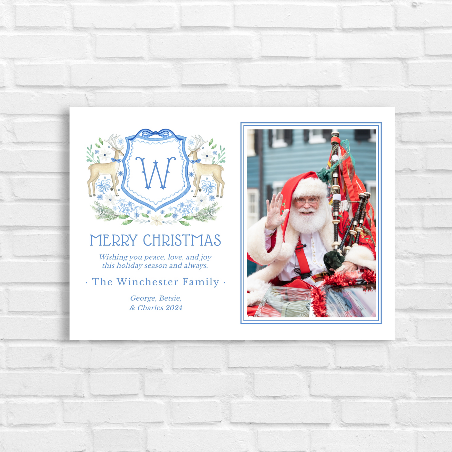 Christmas Chinoiserie Photo Card
