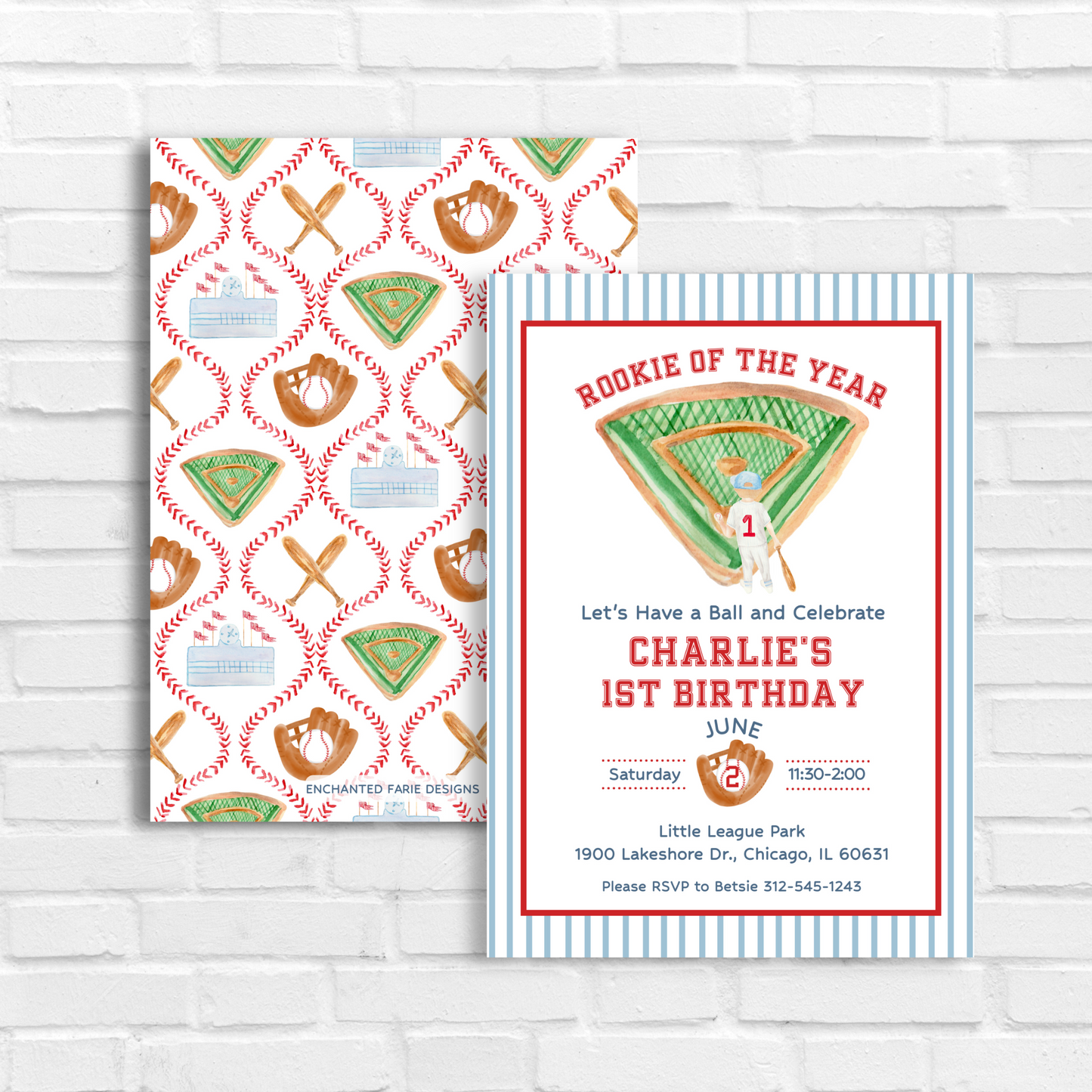 Baseball Birthday Invitation