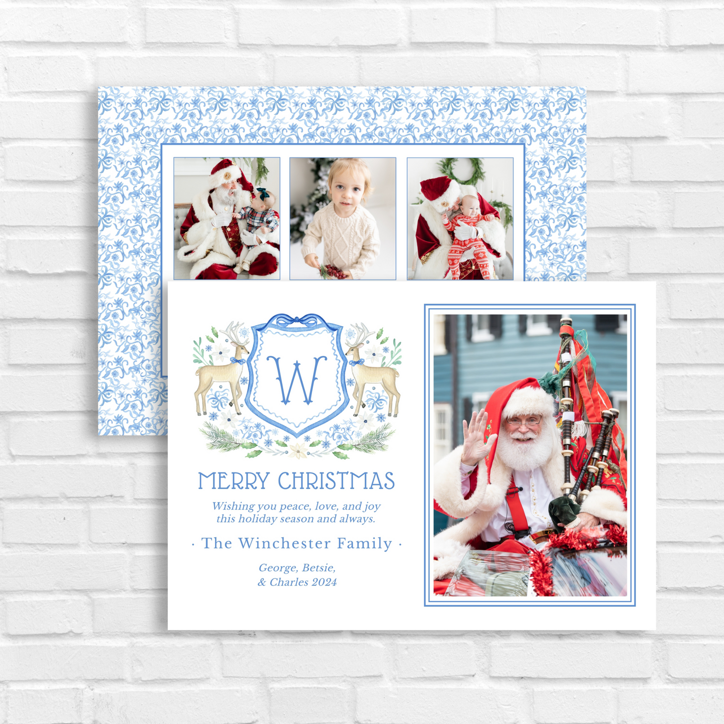 Christmas Chinoiserie Photo Card