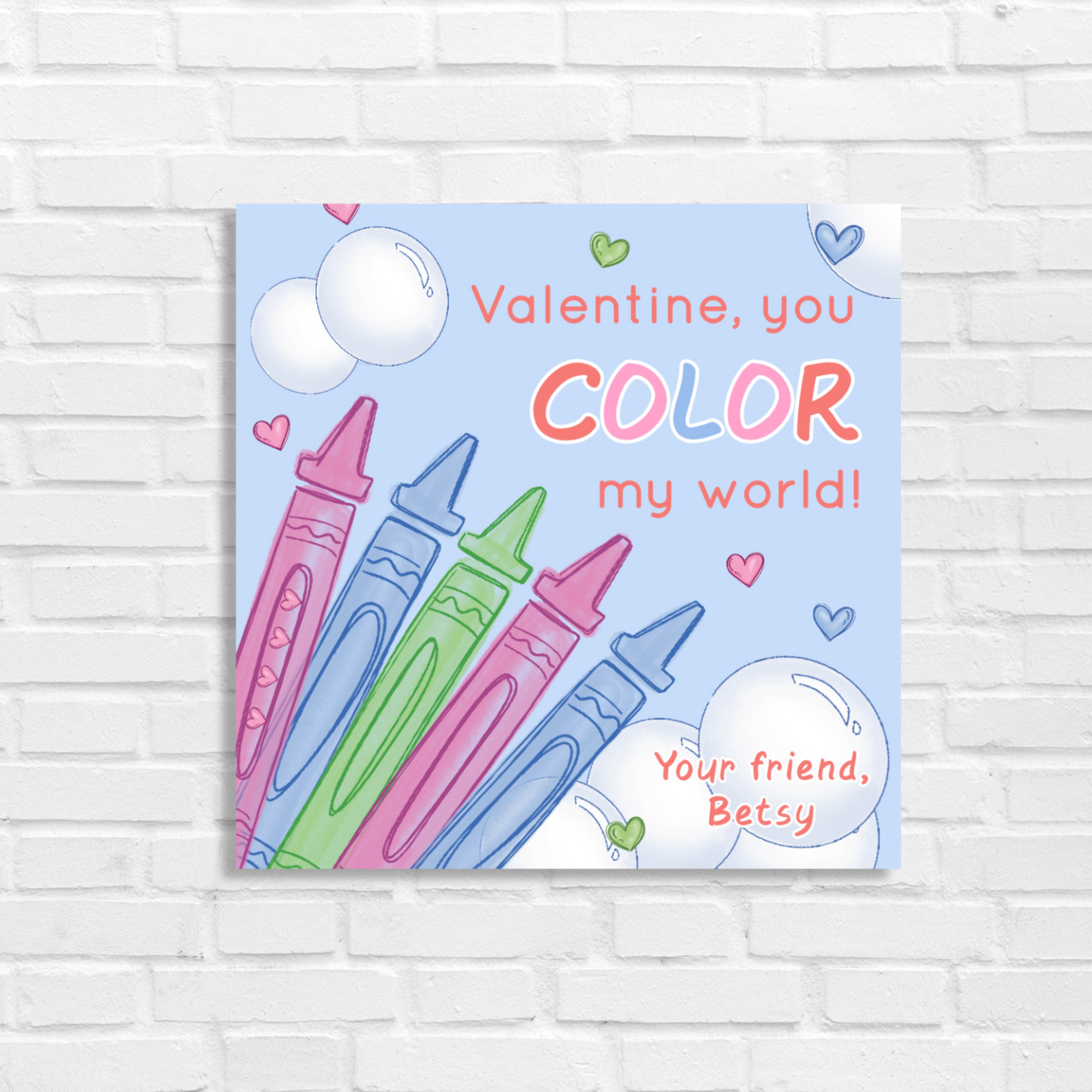 Printable Bath Crayon