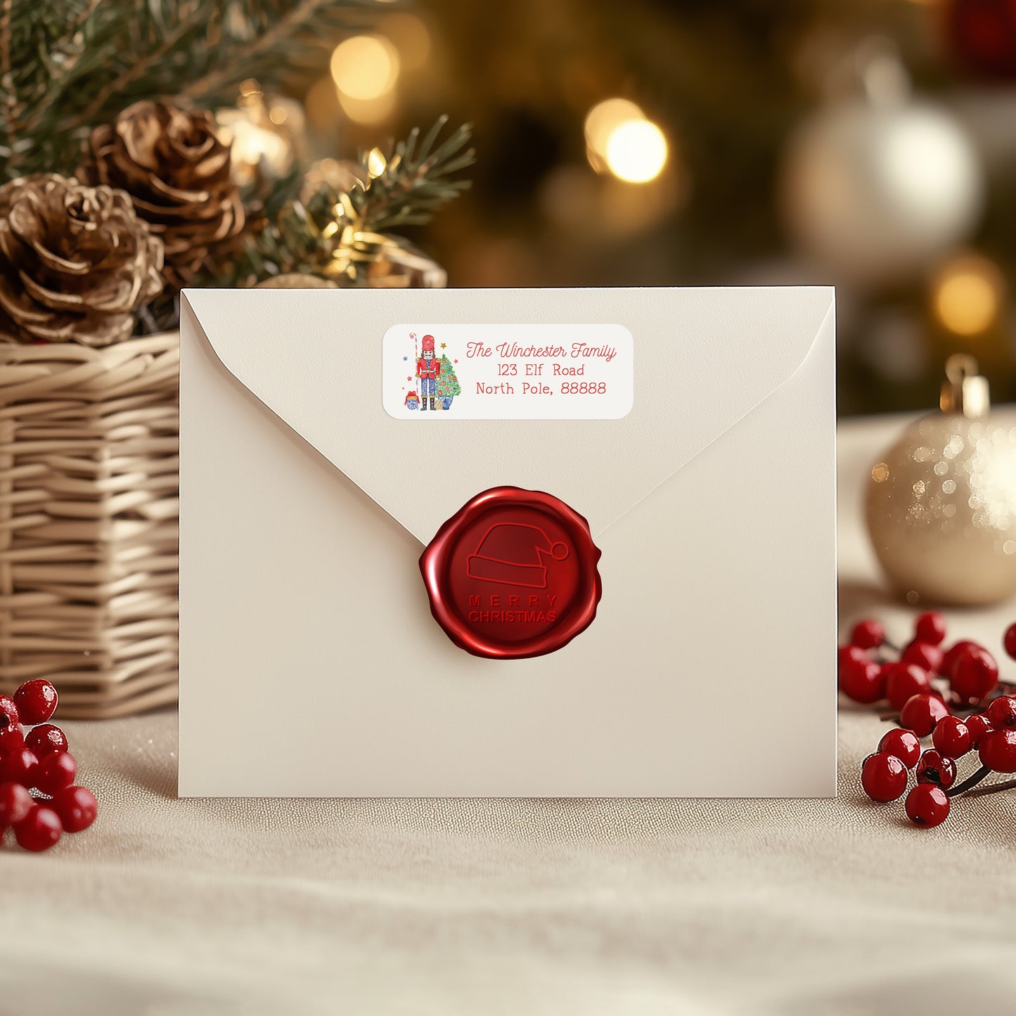 Blue Nutcracker - Printed Return Labels