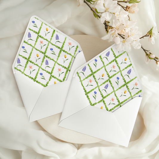 Printable Envelope Liners - Easter Bunny