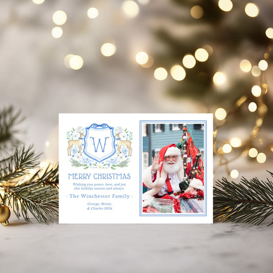 Christmas Chinoiserie Photo Card