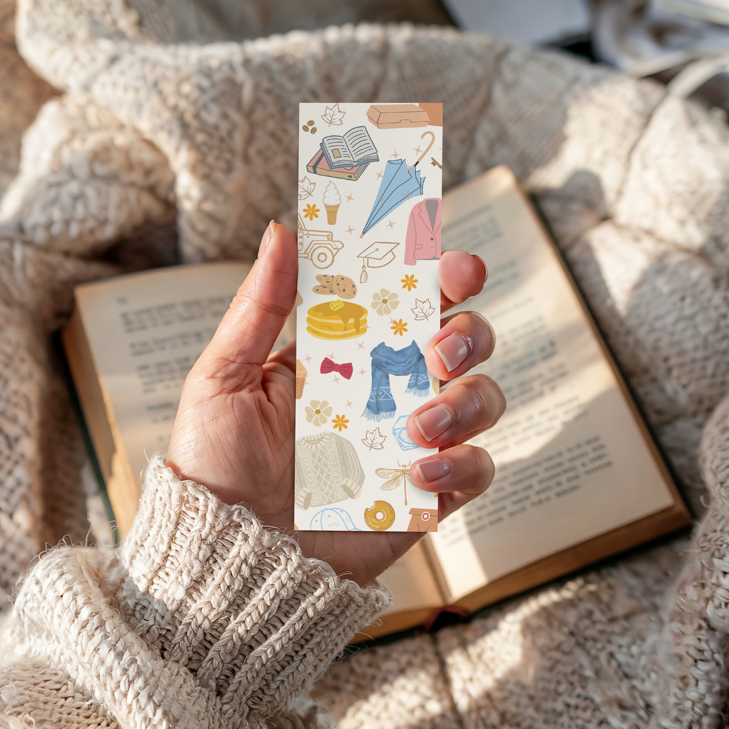 Gilmore Girls Sweater Weather Bookmark – Cozy Fall 2x6”