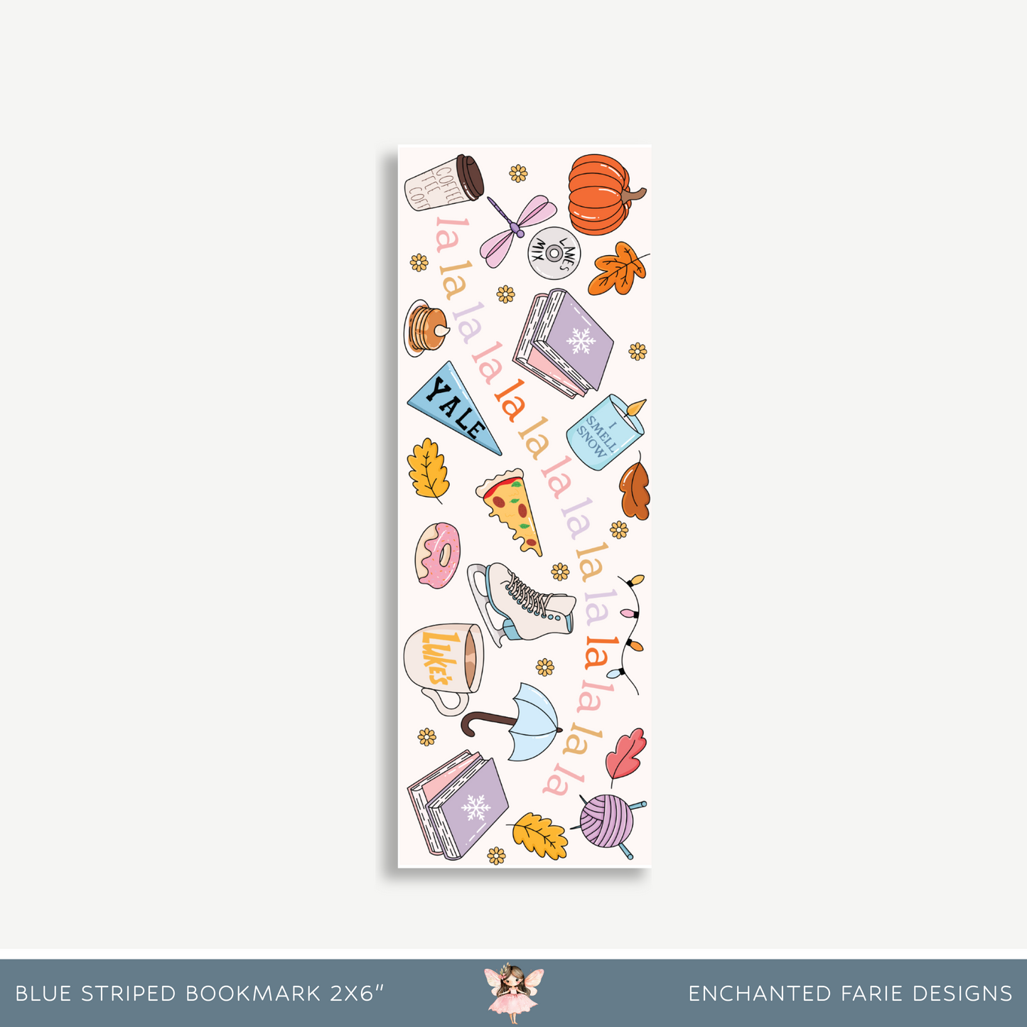 Cozy Falala Gilmore Girls Bookmark – Bookish Fall Aesthetic