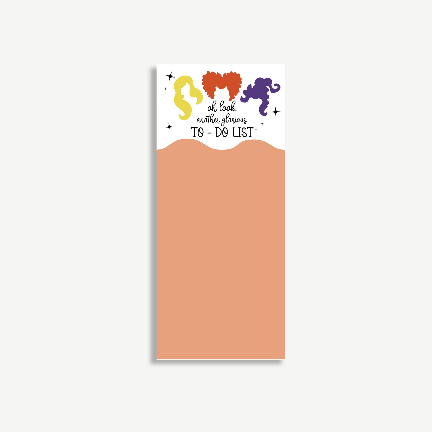 Hocus Pocus Sanderson Sisters To-Do List Notepads – Cute Halloween Stationery Set