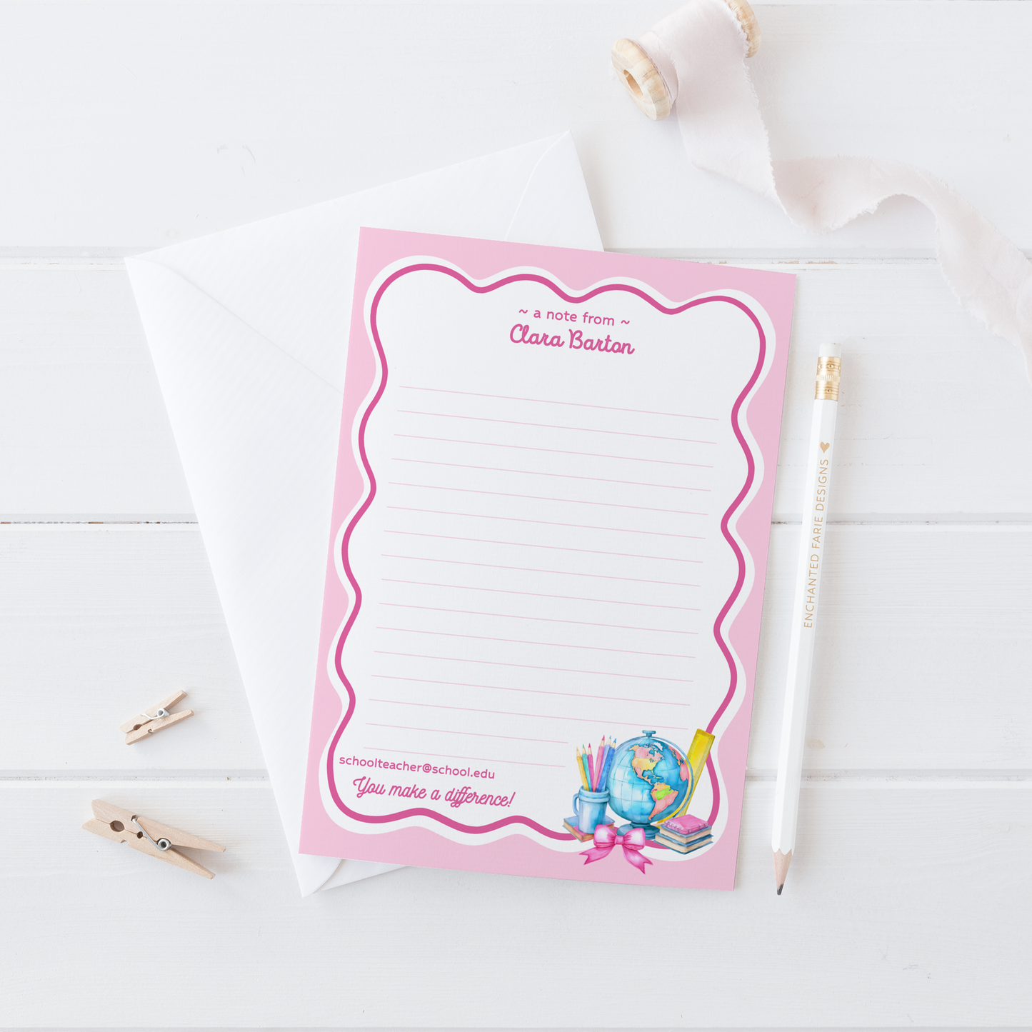 Personalized Advisory Teacher Notepad – School Stationery
