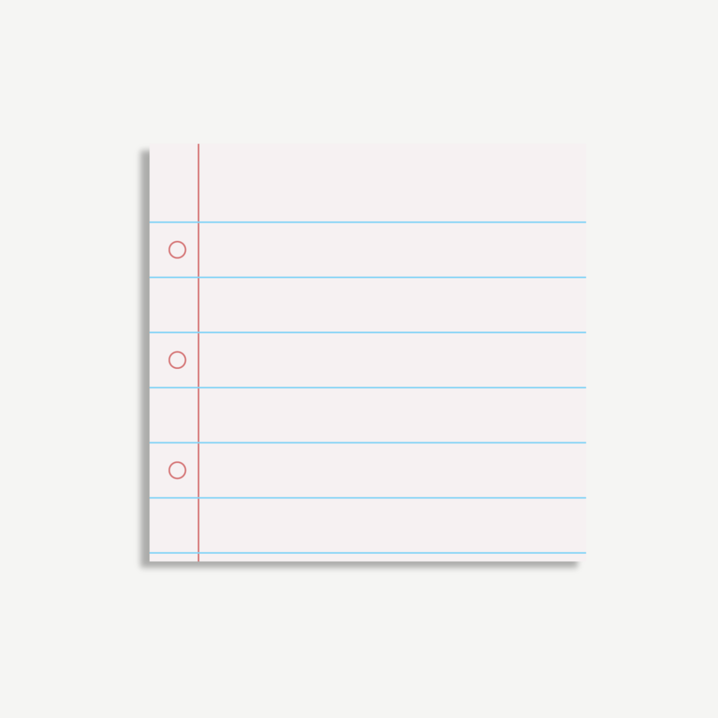 Colorful Lined Sticky Notes – 3"x3" Pastel Notebook Colors