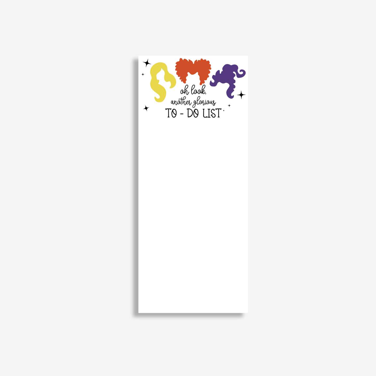 Hocus Pocus Sanderson Sisters To-Do List Notepads – Cute Halloween Stationery Set