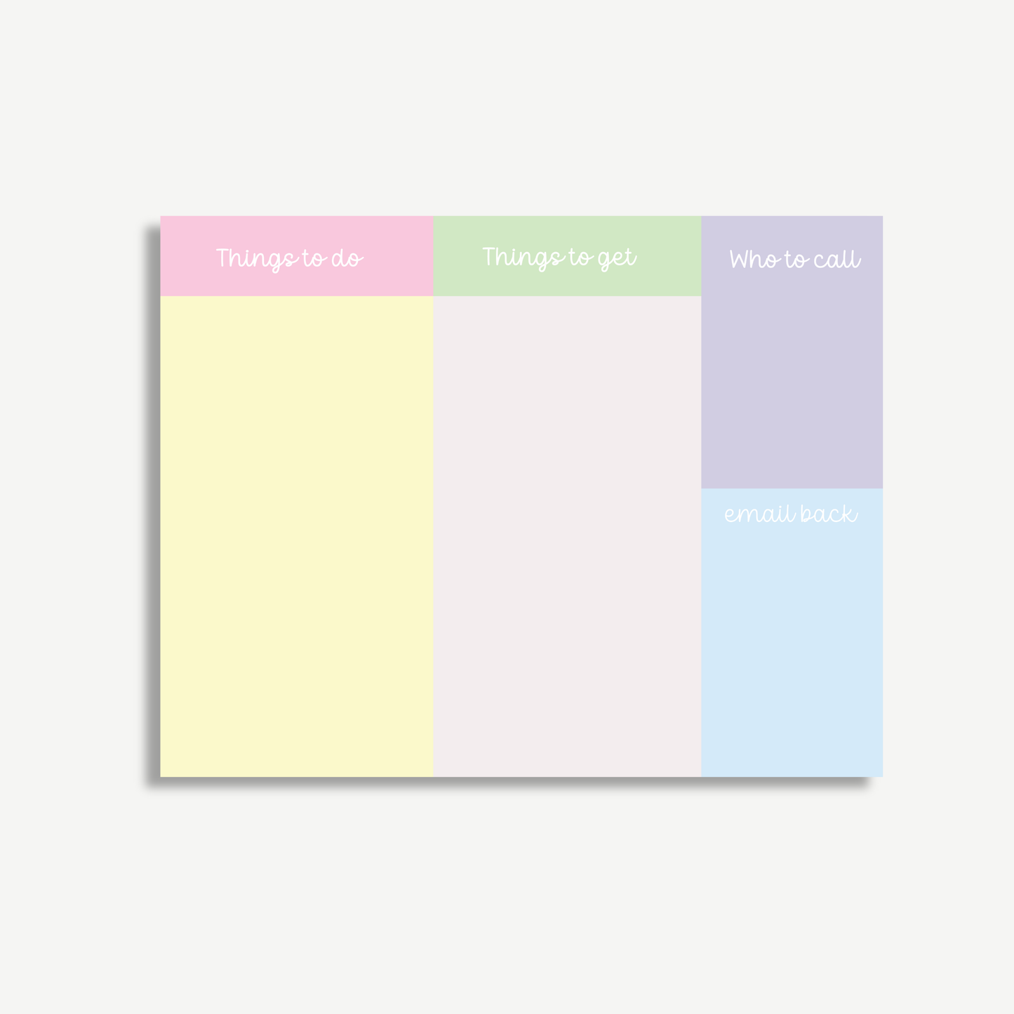 The Daily Mind Dump Notepad 11 x 8.5"