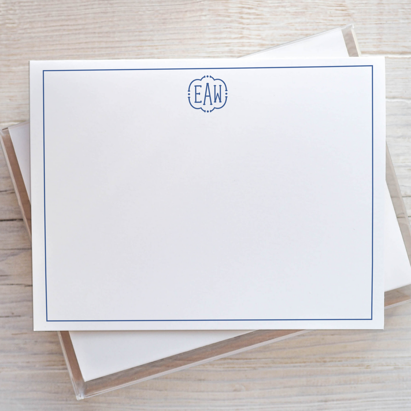Personalized Monogram Notecard Set – Luxe Stationery in Multiple Color Options