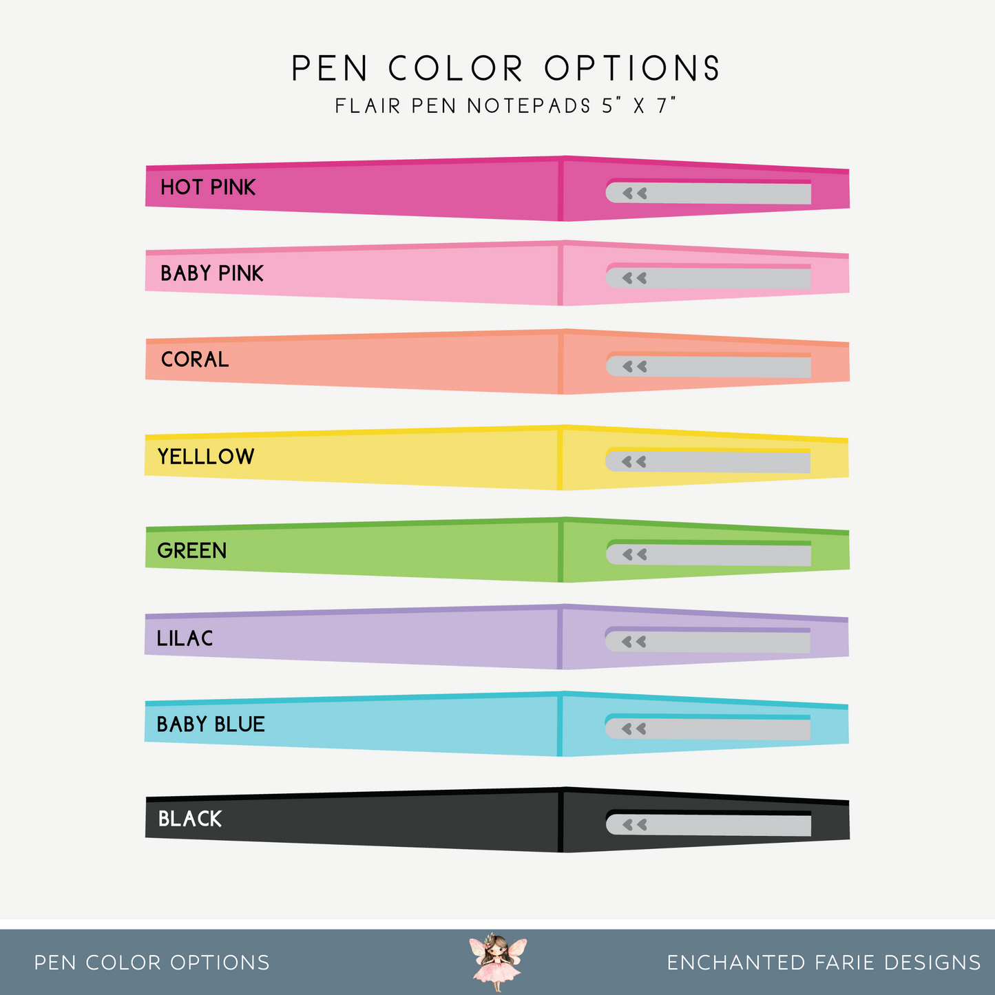 Personalized Notepad with Flair Pen – Custom Stationery Gift