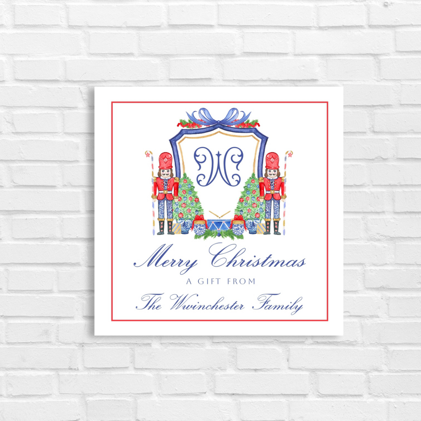 Nutcracker Gift Tag Template