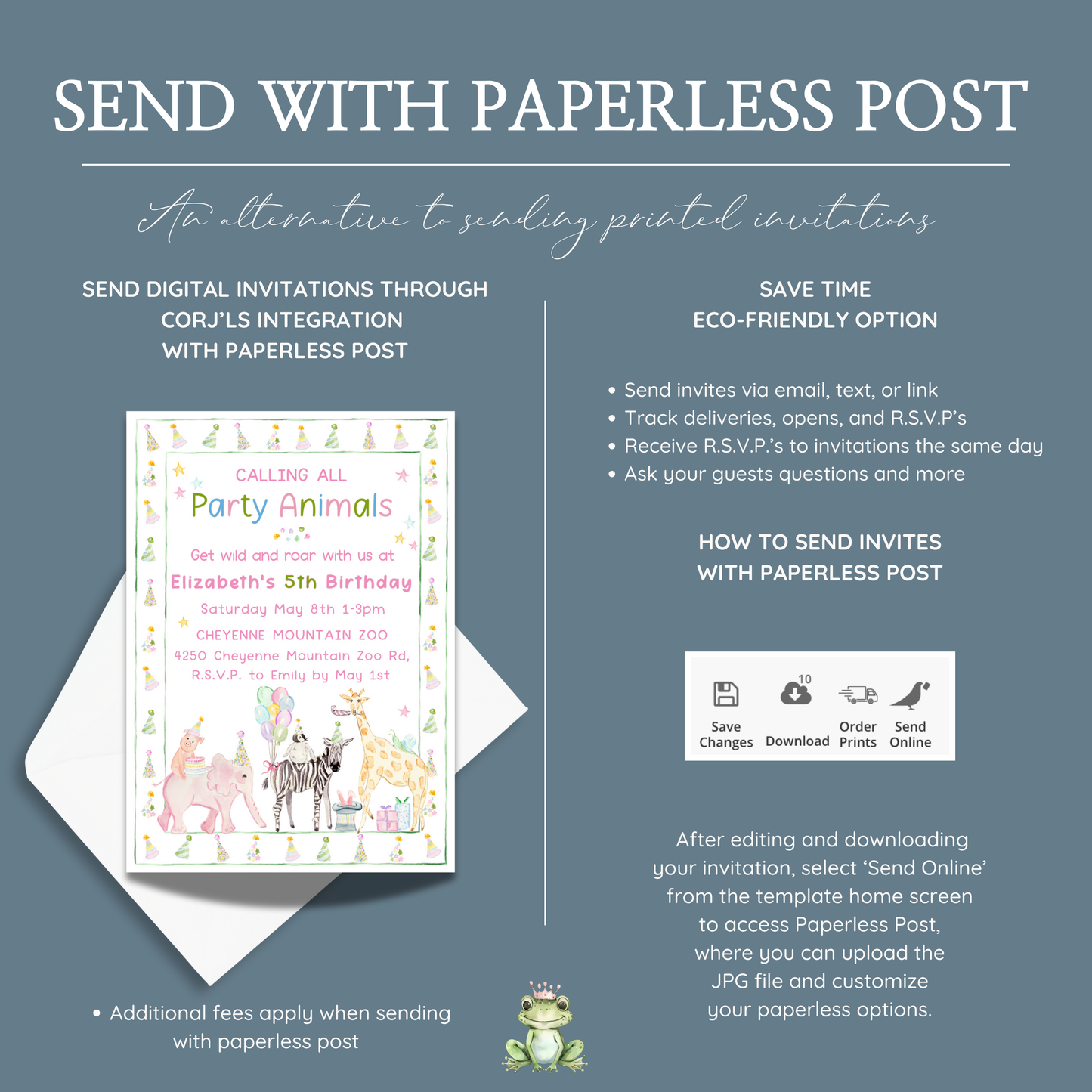 Party Animals Birthday Invitation