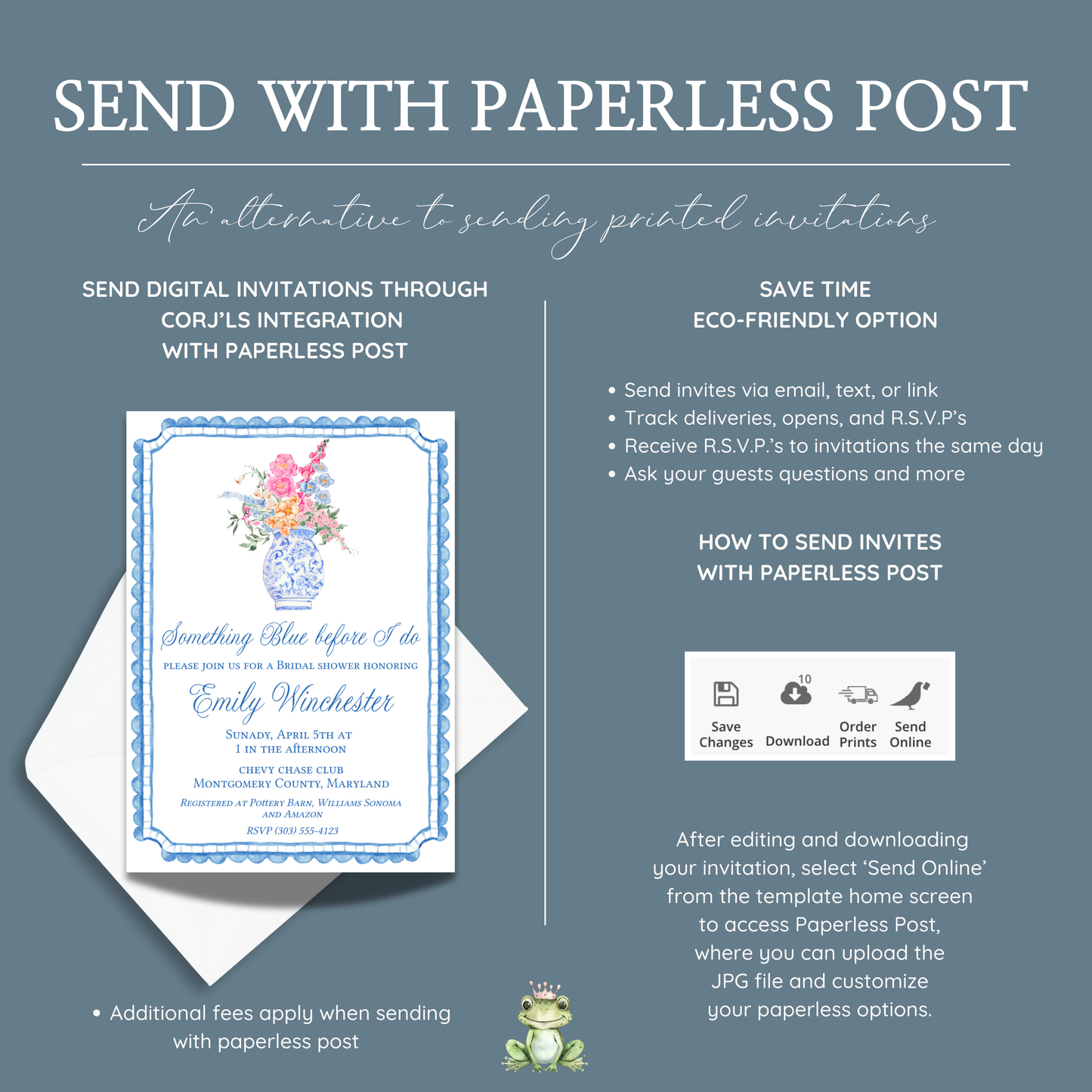Something Blue Before I Do Bridal Shower Invite