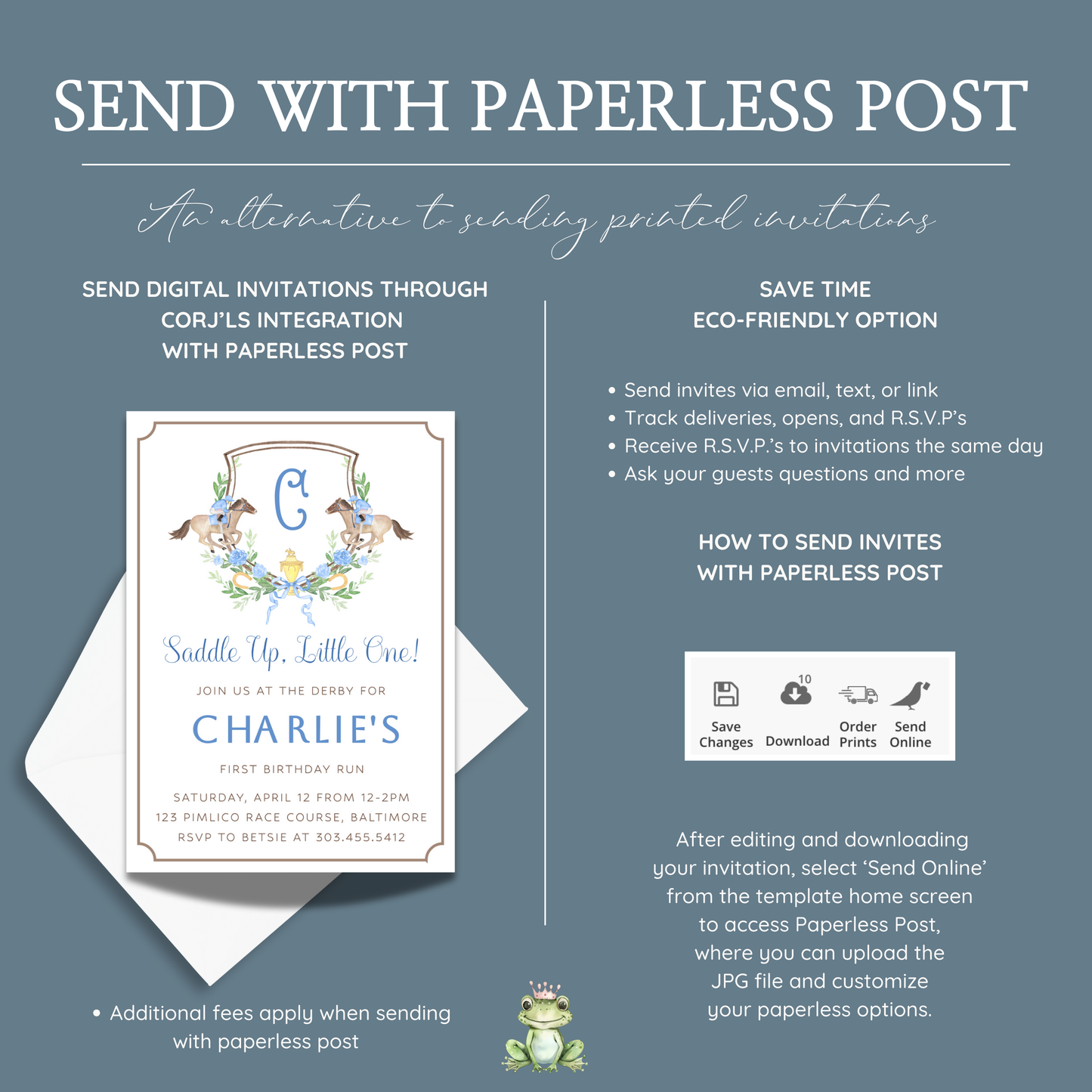 Kentucky Derby Boy Birthday Invitation