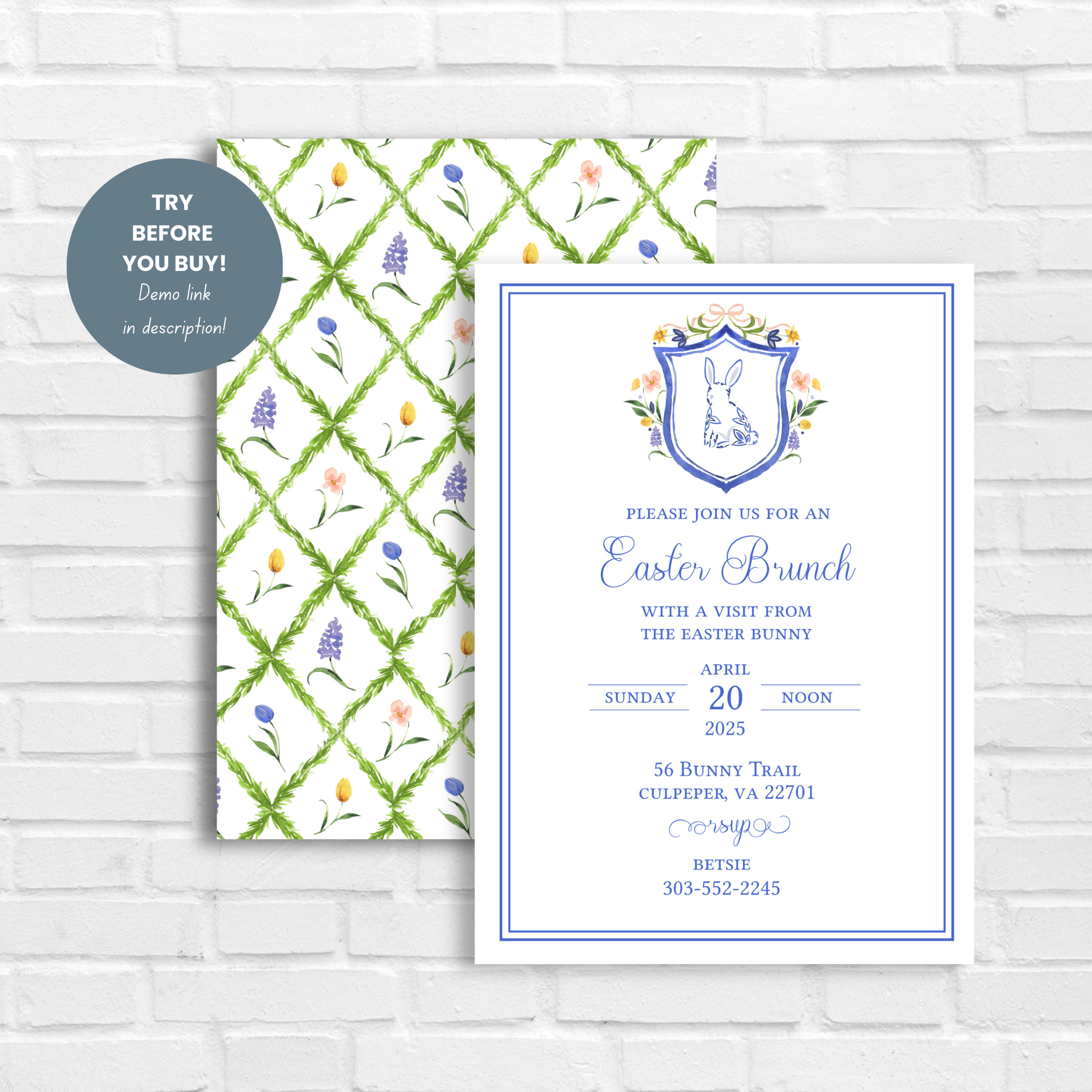 Easter Brunch Invitation