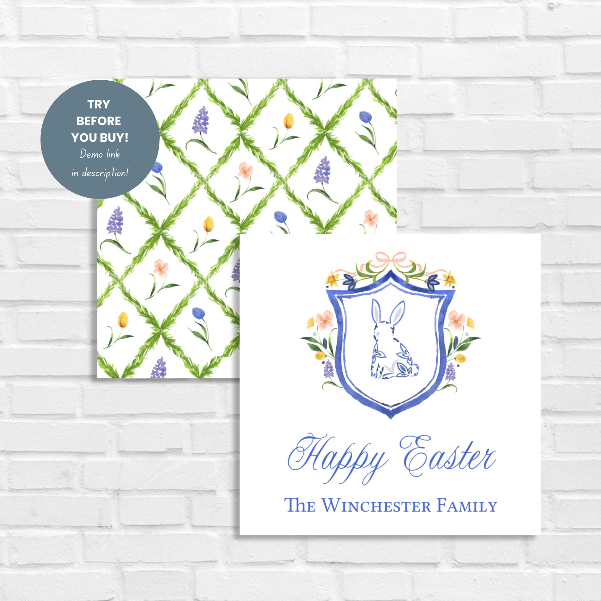 Easter Bunny Gift Tag