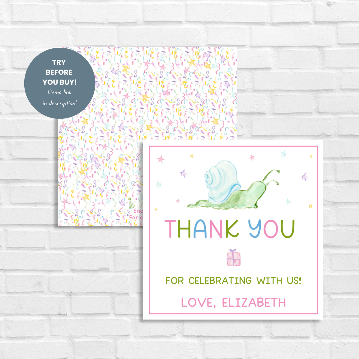 Party Animals Gift Tag