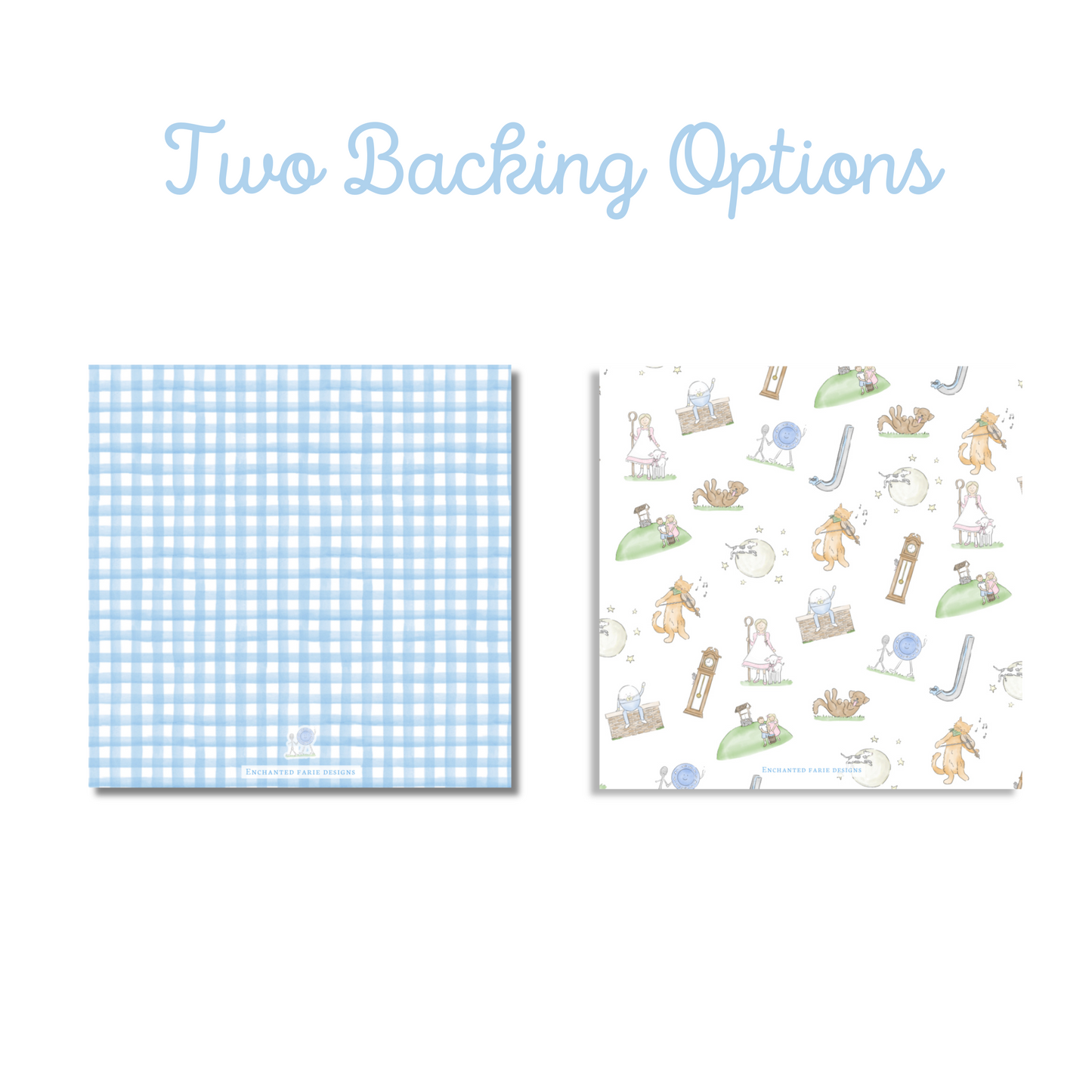 Nursery Rhyme Diddle Diddle Thank You Tag