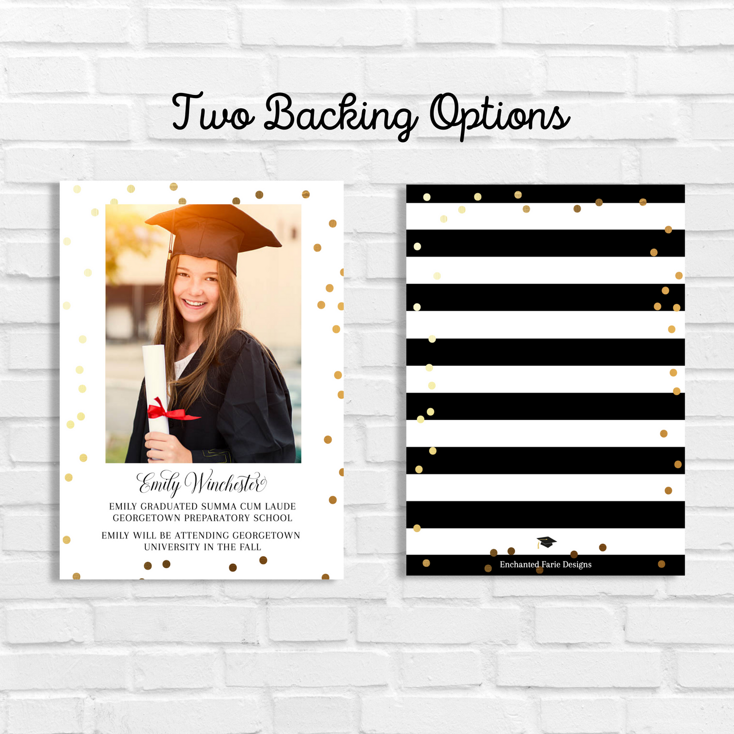 Two backing options