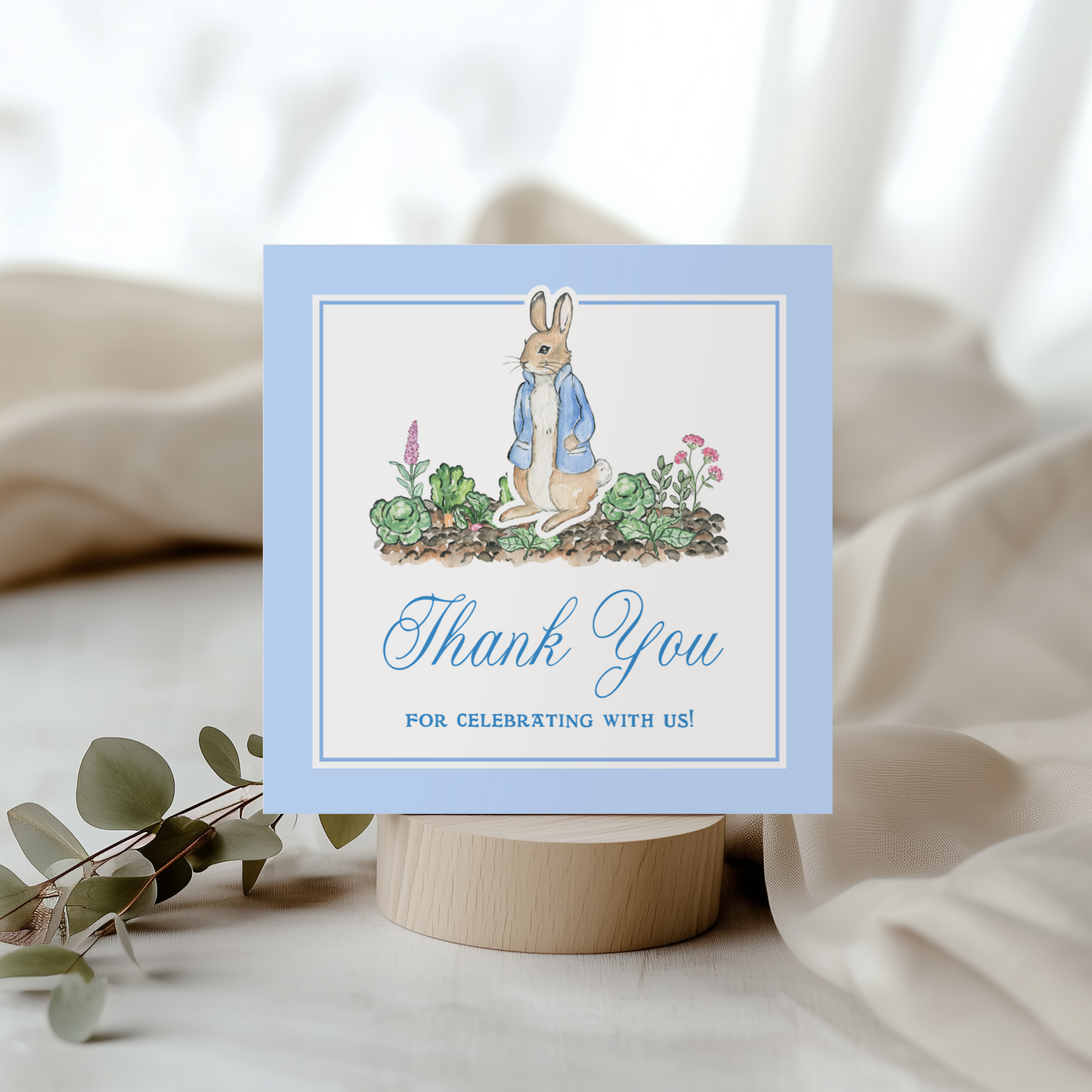 Peter Rabbit Thank You Gift Tag – 3x3"