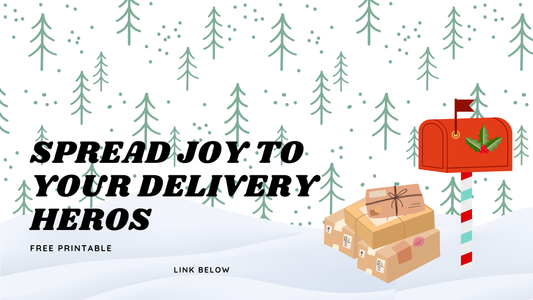 Free Christmas Delivery Driver Thank You Sign