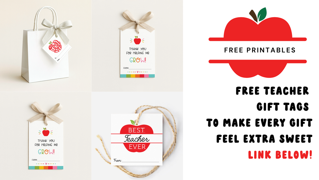 🍎 Teacher Appreciation Week - Free Printable Gift Tags