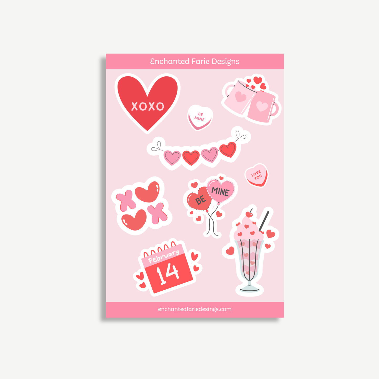 Sweet Valentine Sticker Sheet