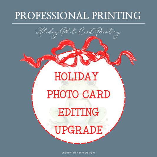 Holiday Photo Card Editing Upgrade – Front & Back Customization