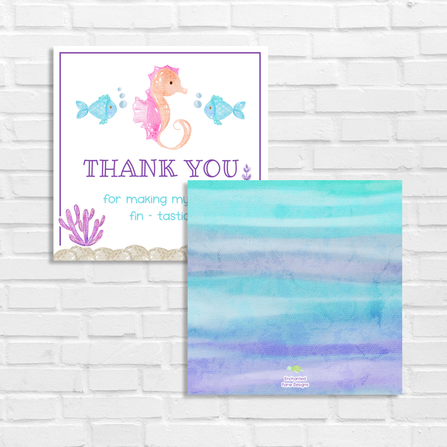 Under the Sea - 3x3 Gift Tag