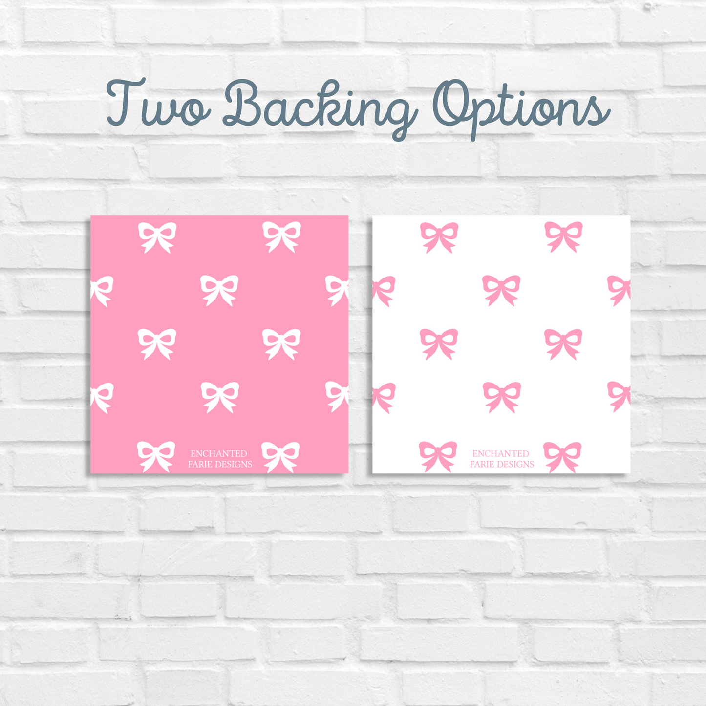 Printable Calling Cards for Girls, Pink Bow