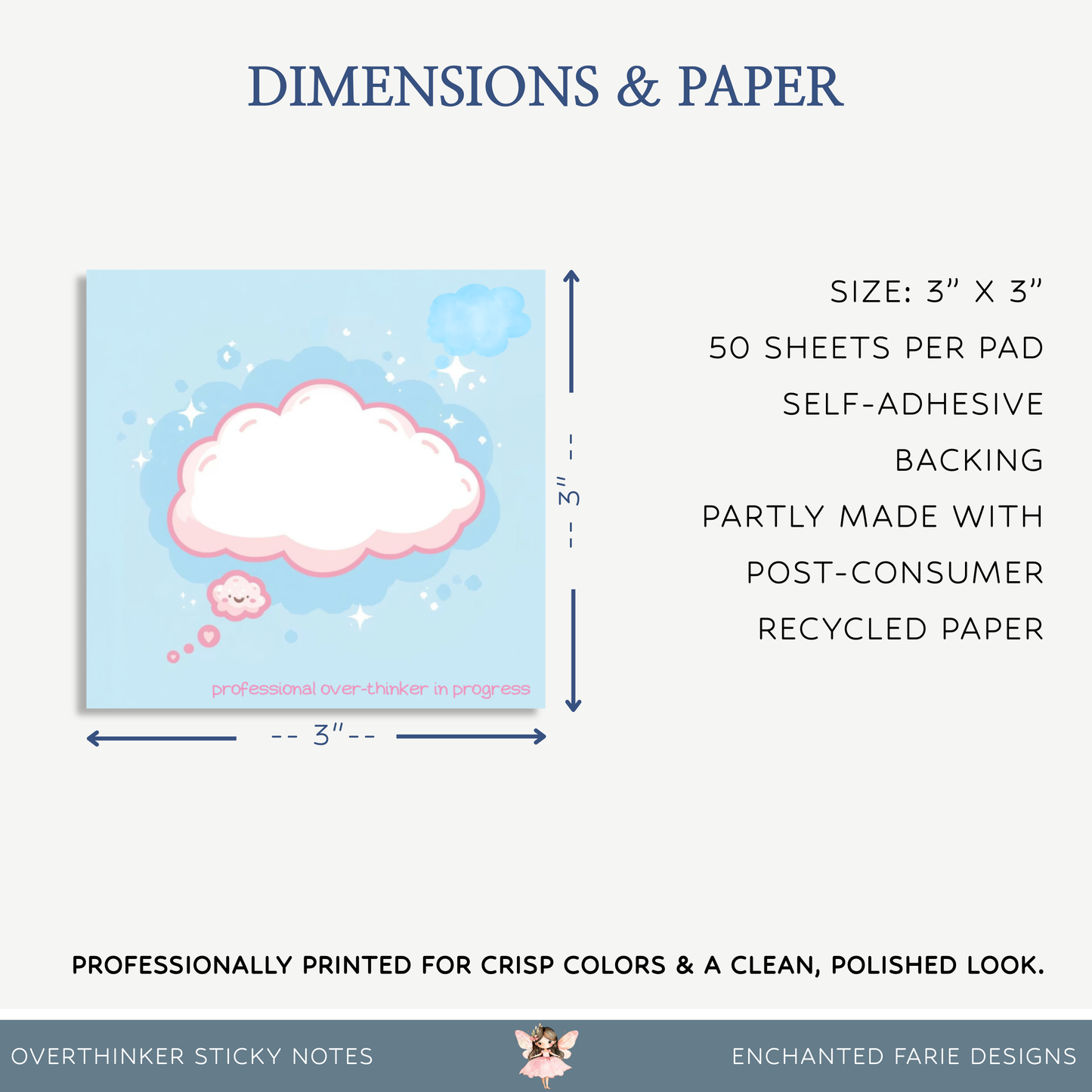 Overthinker Sticky Notes