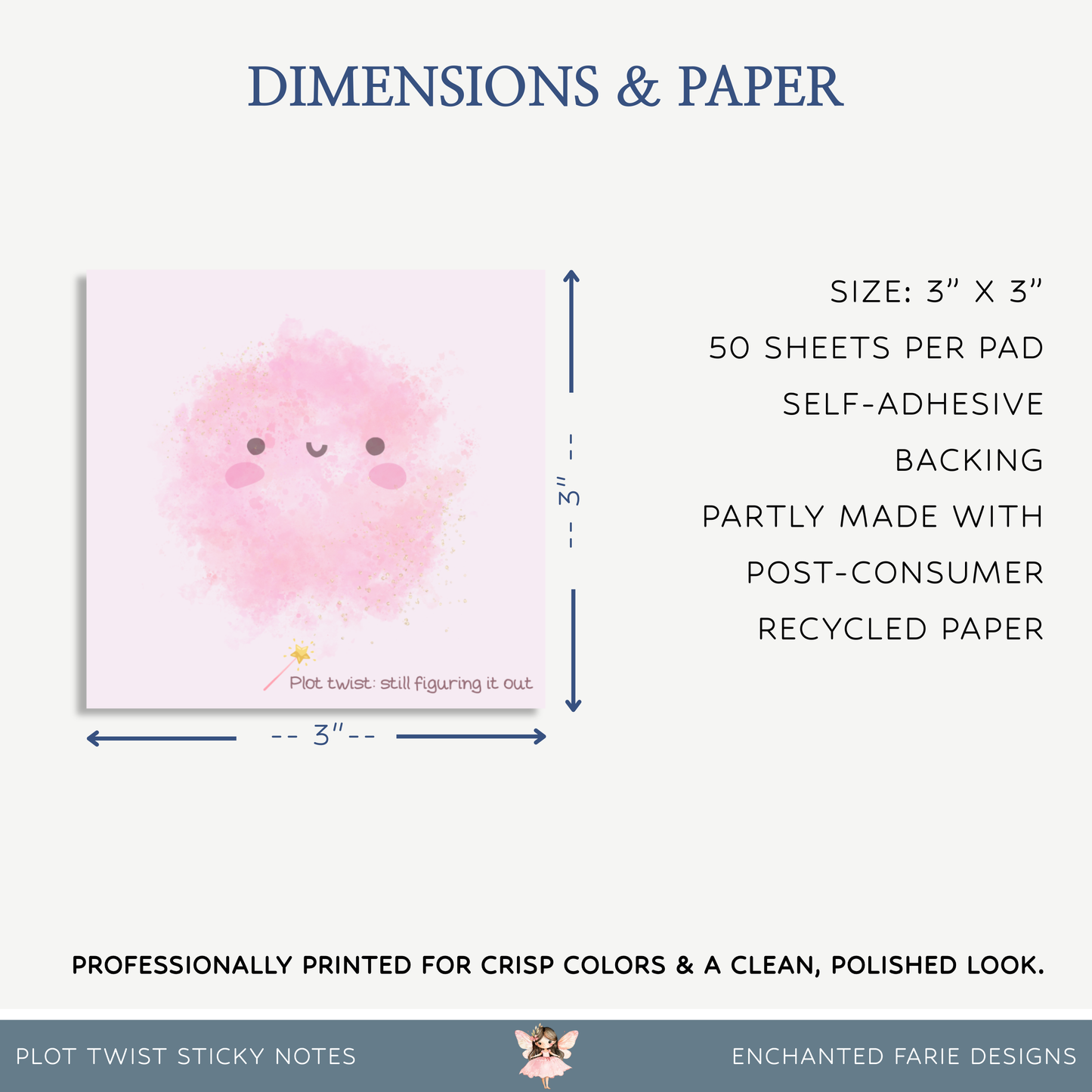 Plot Twist Sticky Notes 3x3"