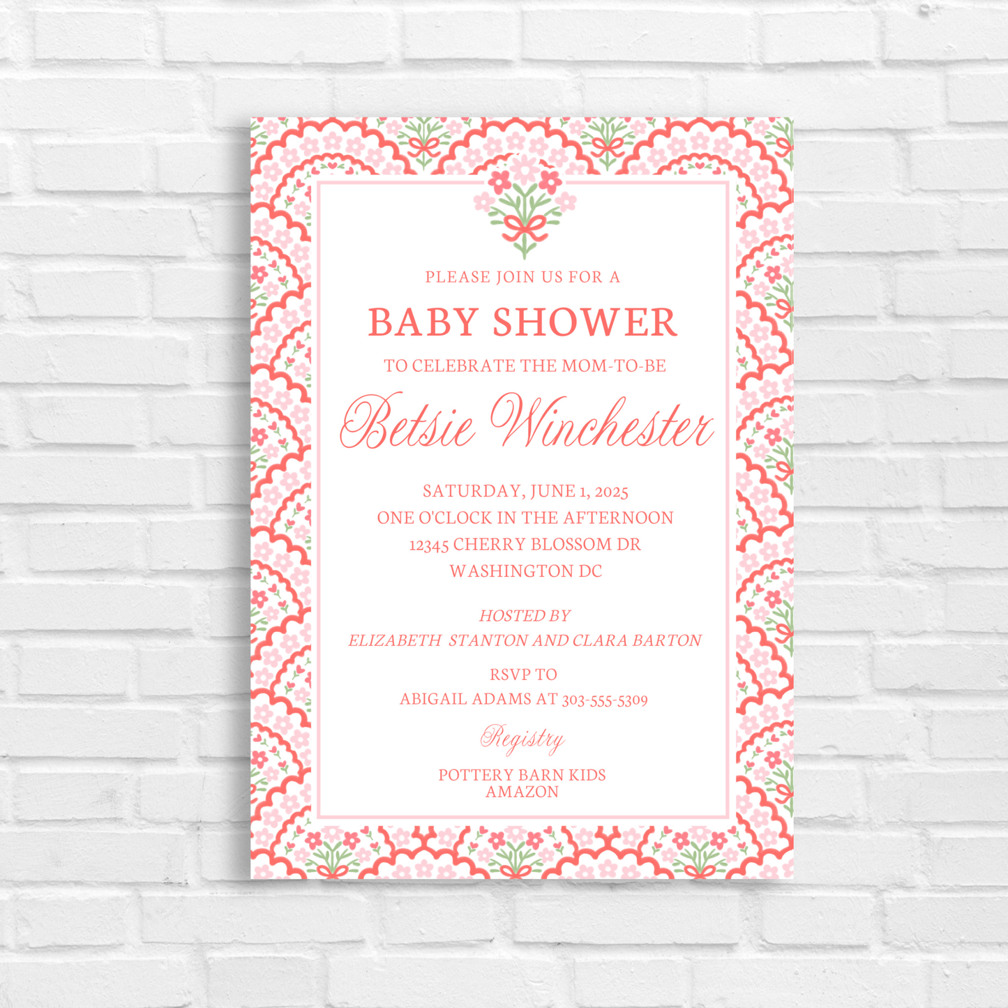 Floral Bow Scallop