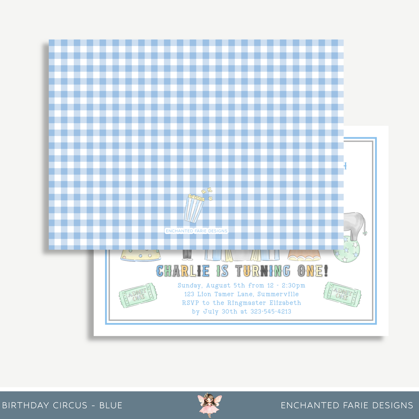 Circus Birthday Invitation – Greatest Show on Earth Printable for First Birthday Party