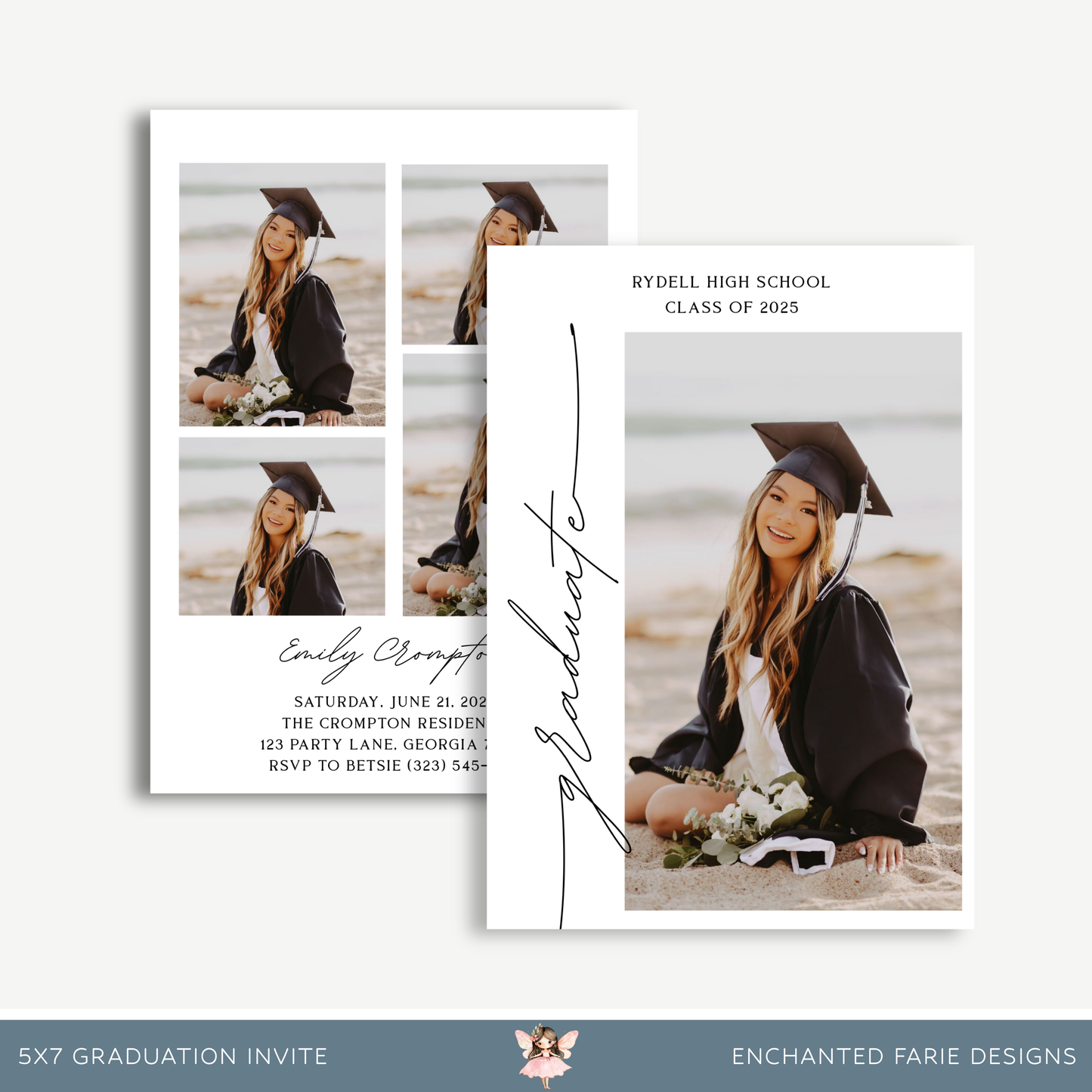 Classic Graduation Party Invitation – 5x7