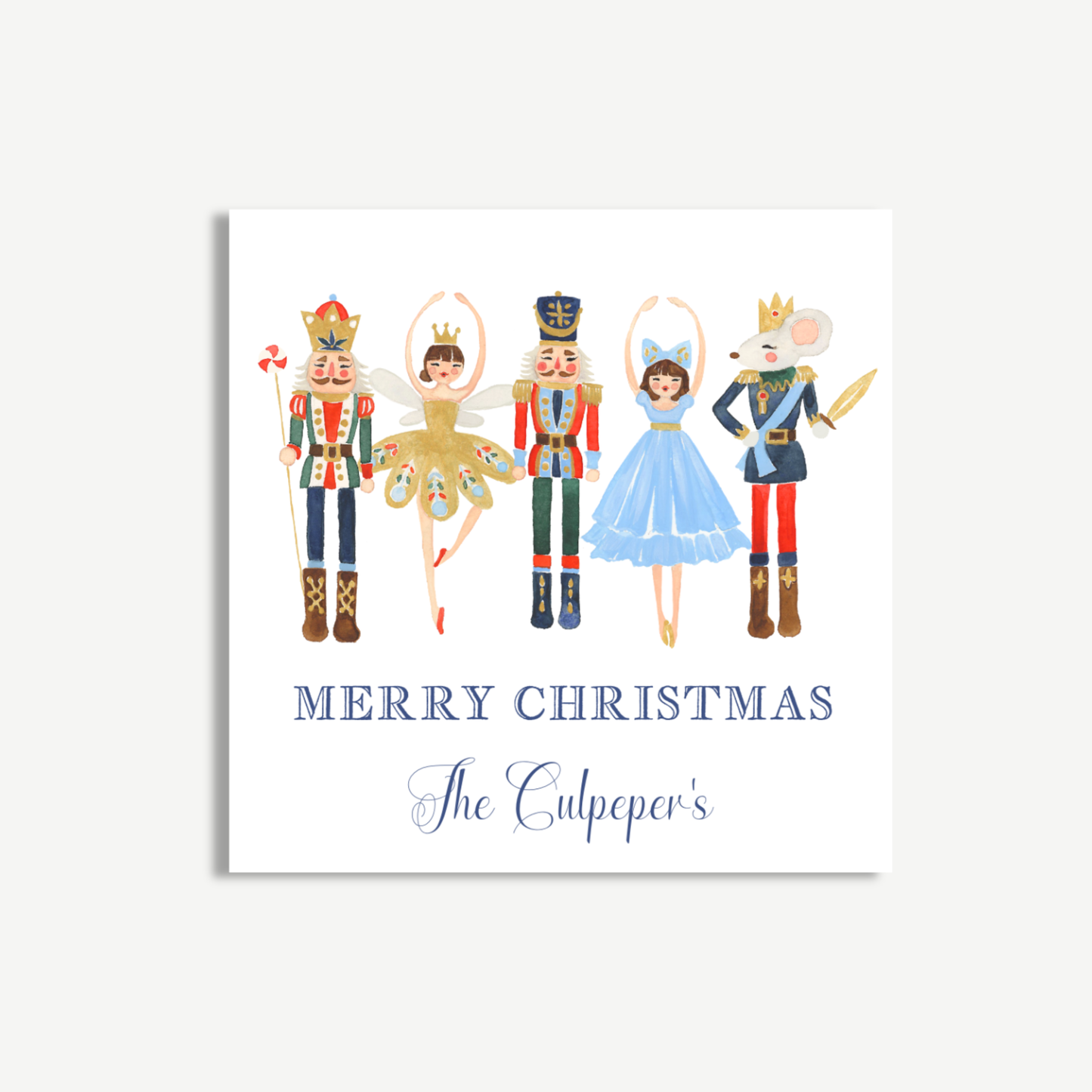 Nutcracker Christmas Gift Tag – Whimsical Holiday Printable