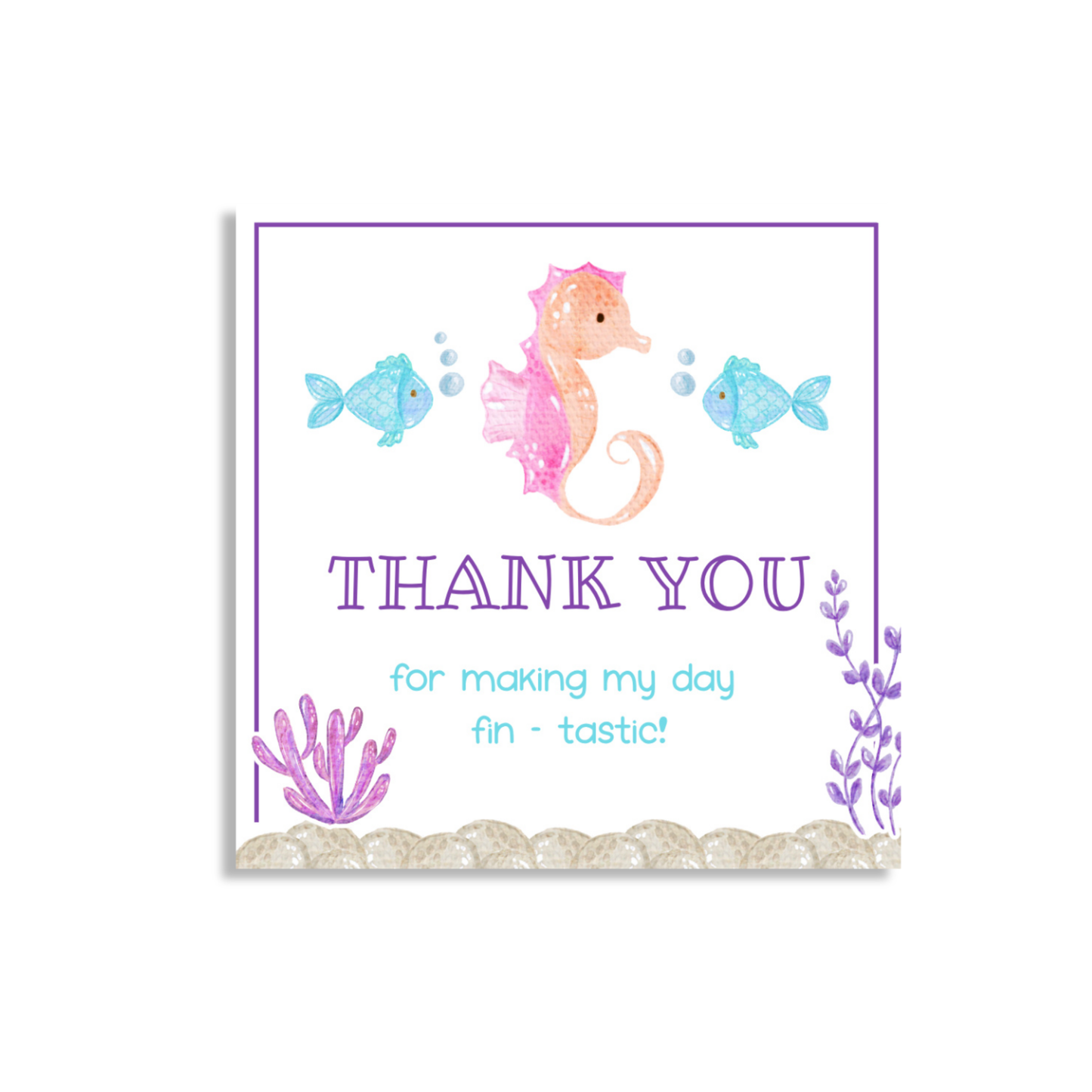 Under the Sea - 3x3 Gift Tag