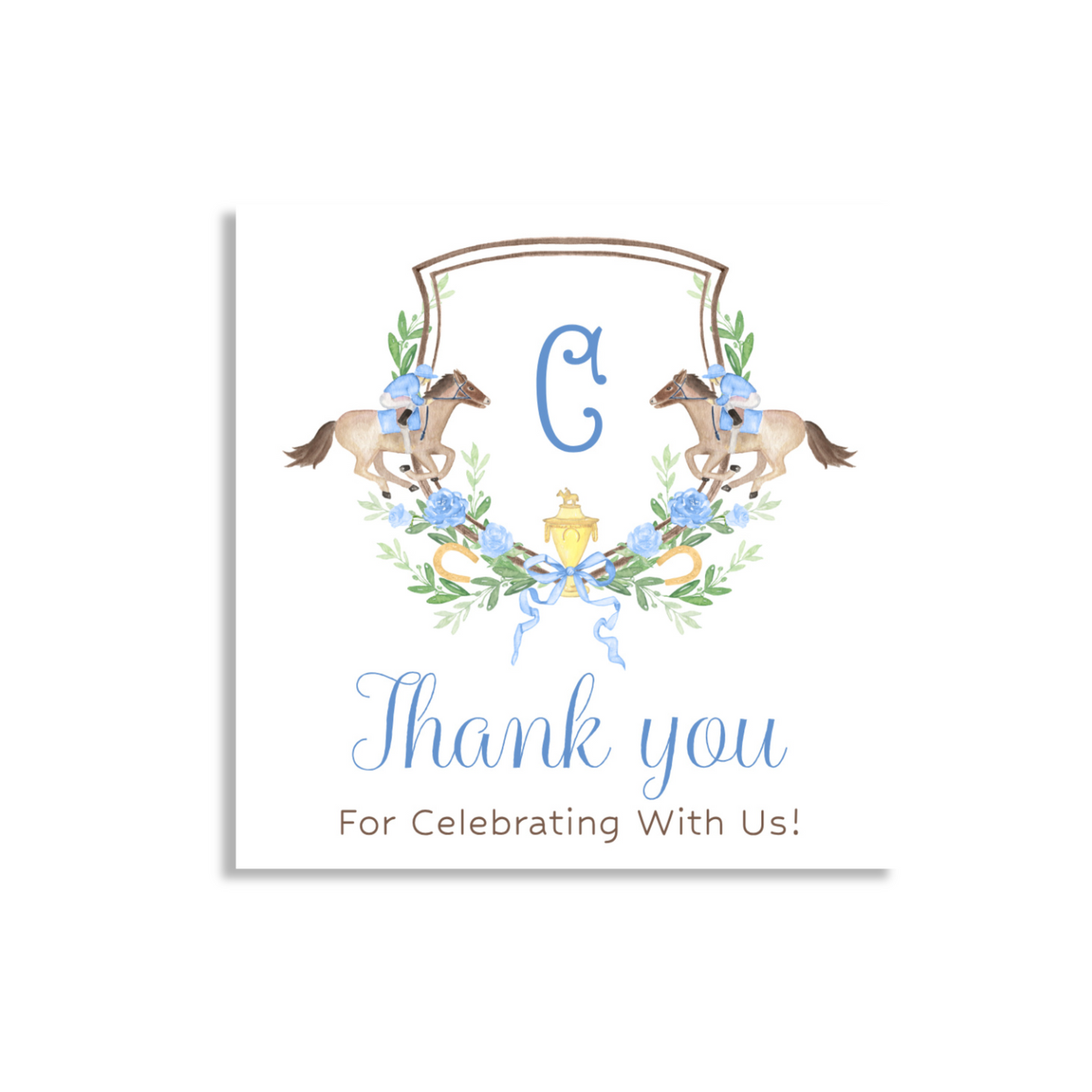 Kentucky Derby Boy Birthday Gift Tags