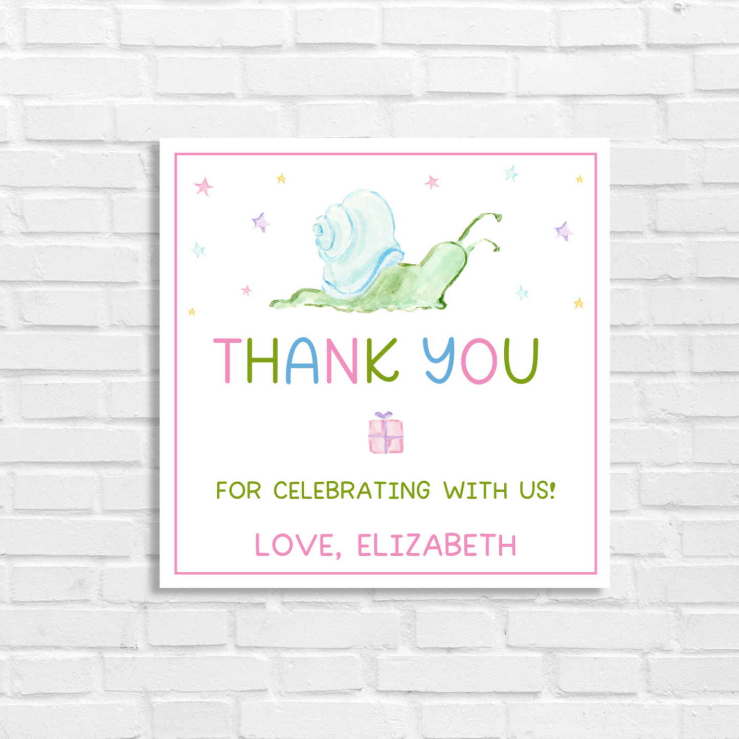 Party Animals Gift Tag