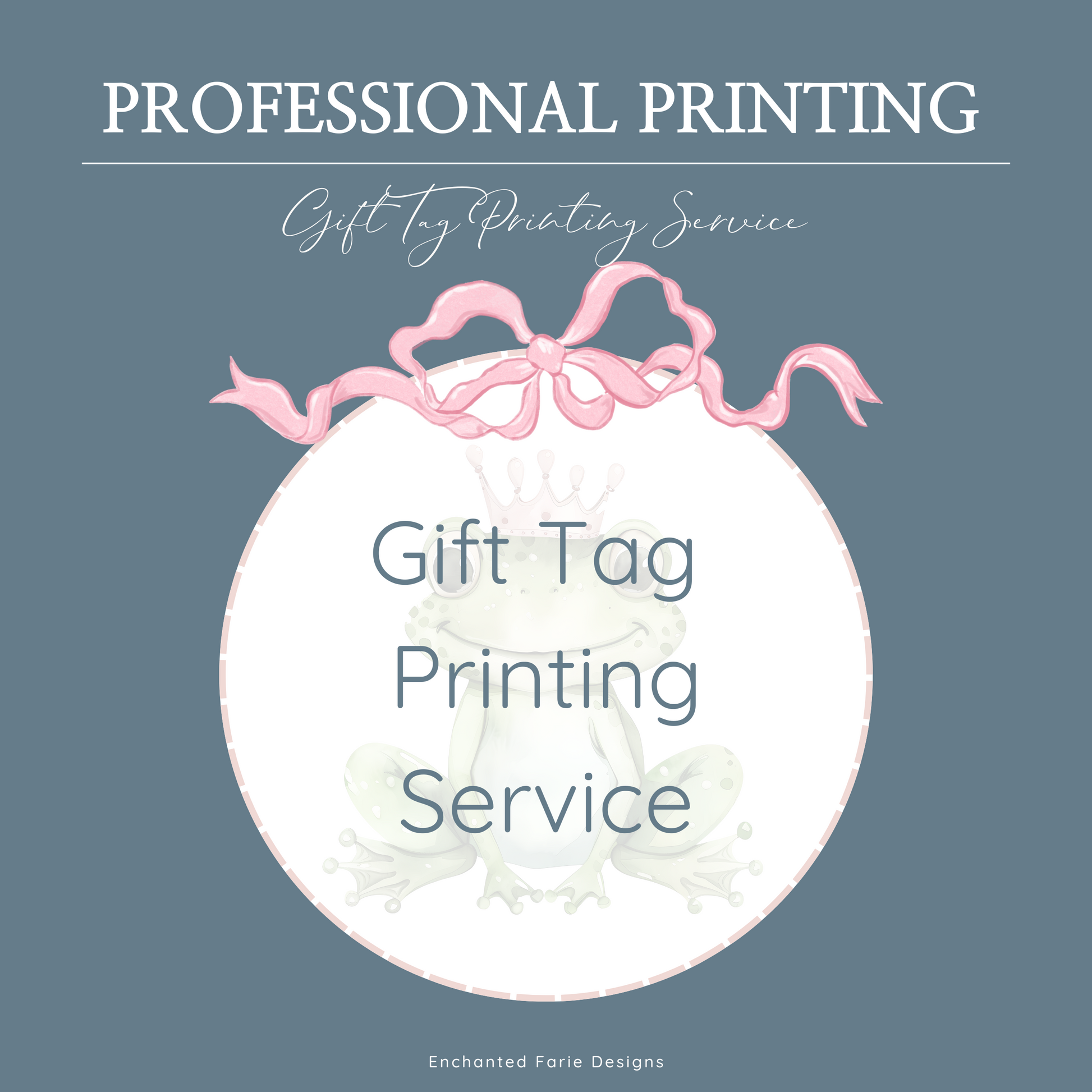 Gift Tag Printing Service