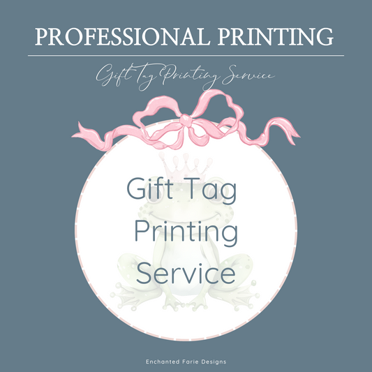 Gift Tag Printing Service