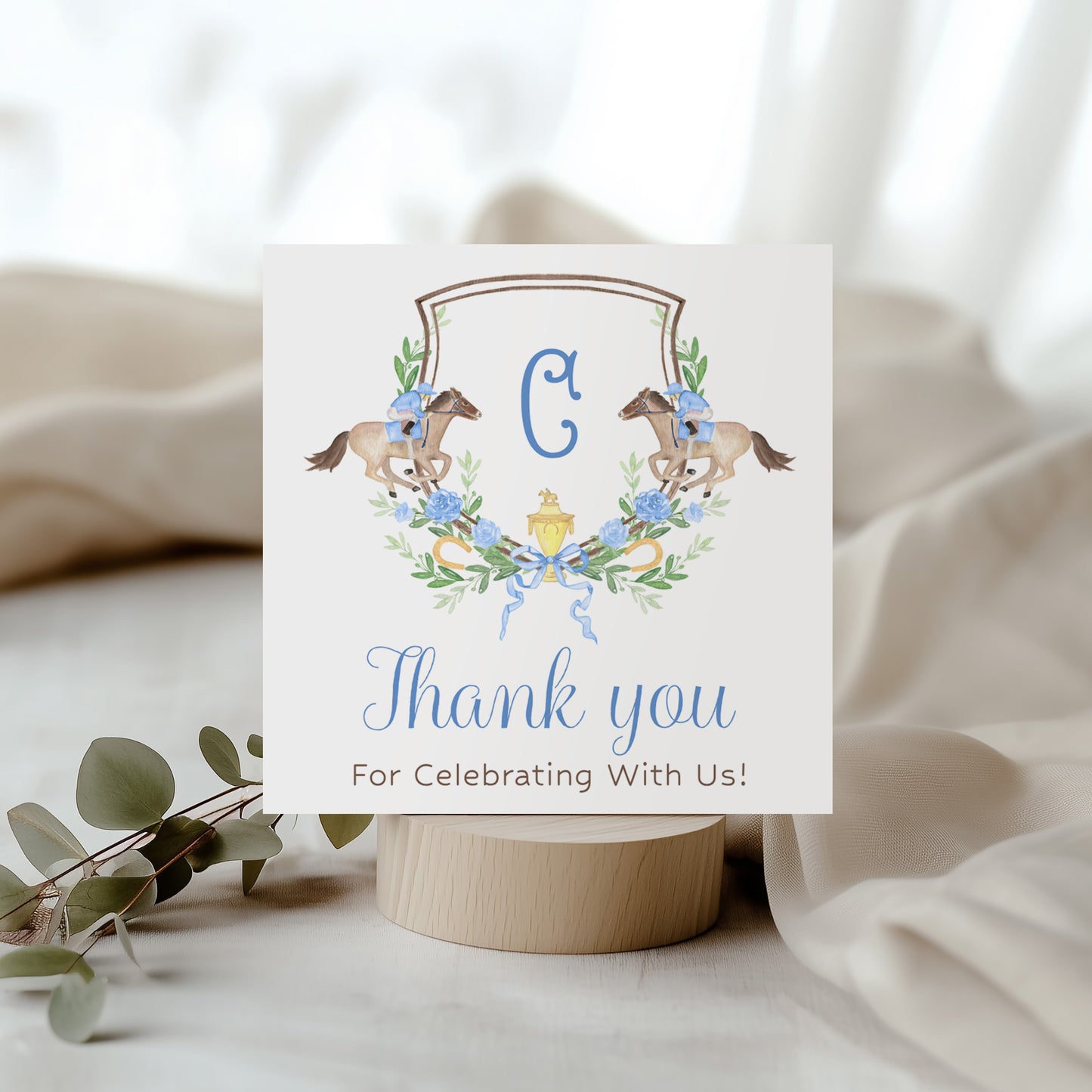Kentucky Derby Boy Birthday Gift Tags