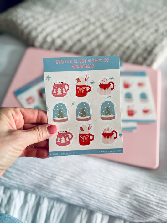 Sticker Sheet - Cozy Holiday